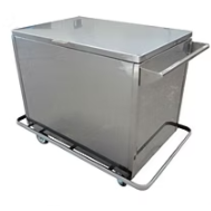 CARRO INOX TRANSPORTE DE ROUPA