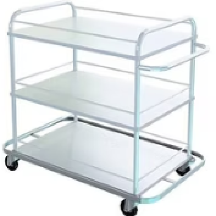CARRO TRANSPORTE DE BANDEJA INOX